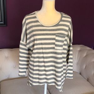 🆕 Lily Rose Stripes Long Sleeve Top size Large